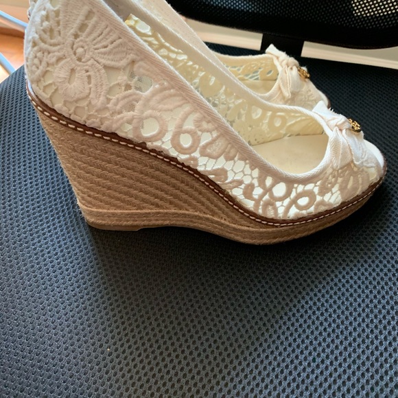 Tory Burch High Hill Espadrille size 10z Preowned - Picture 1 of 5